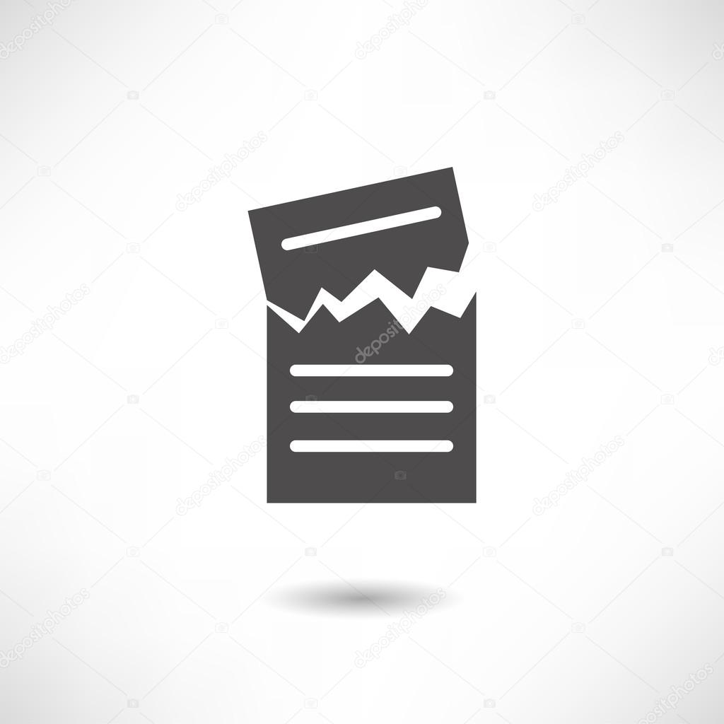 Torn Document icon