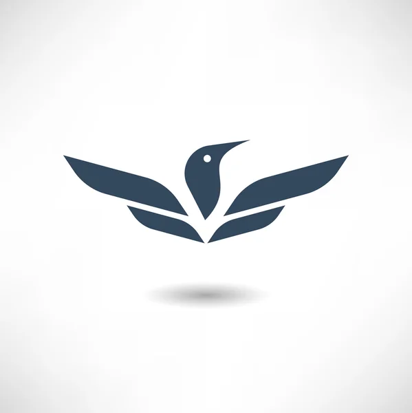 Ícone de asas de pássaro —  Vetores de Stock