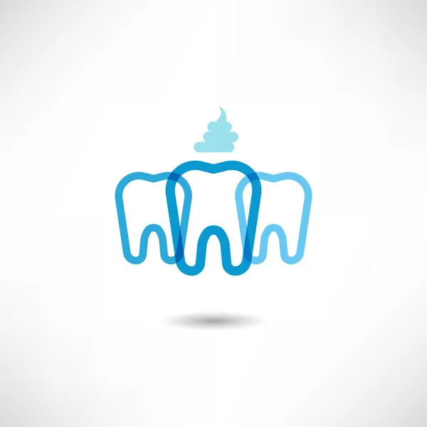 Icono de pasta dental — Vector de stock