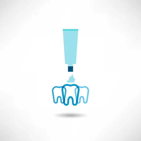 Icono de pasta dental — Vector de stock