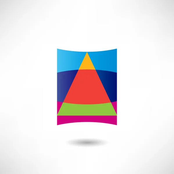 Abstracte pictogram op wit — Stockvector