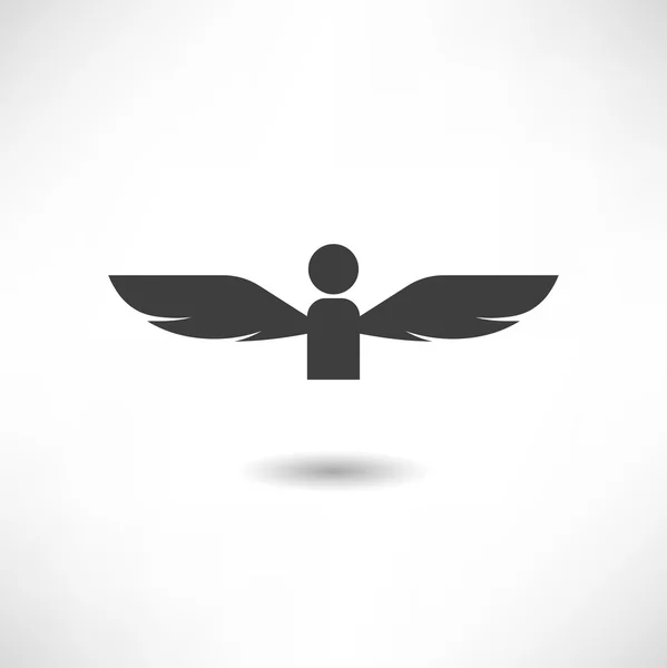 Angel ikonen på vit — Stock vektor