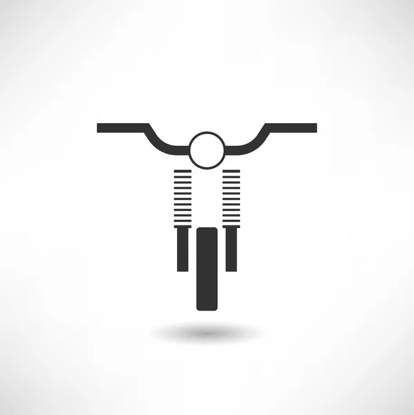 Motorfiets pictogram op wit — Stockvector