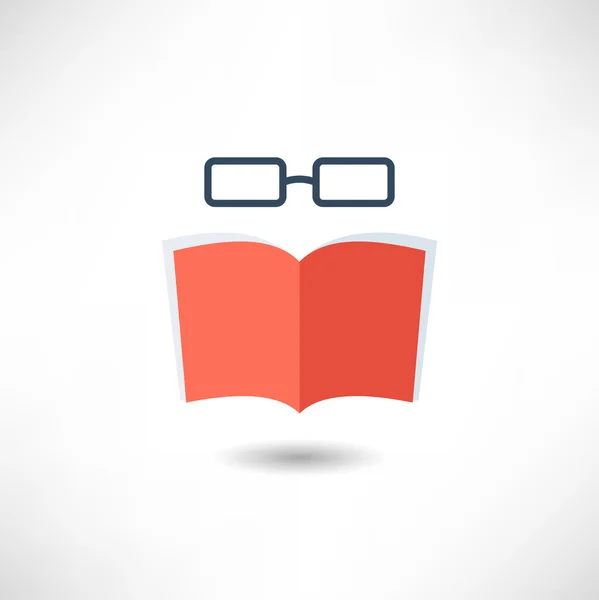 Okuma kitap simgesi — Stok Vektör