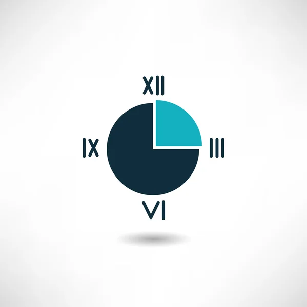 Wall clock icon — Stock Vector