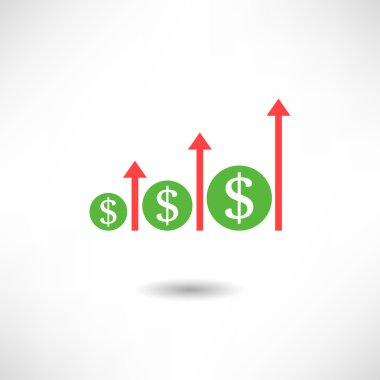 Para büyüme simgesi