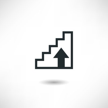 Beyaz merdiven simgesini