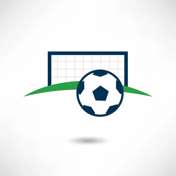 Goal in soccer icon — Stock Vector