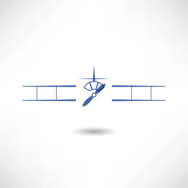 Propeller aircraft icon — Stock Vector