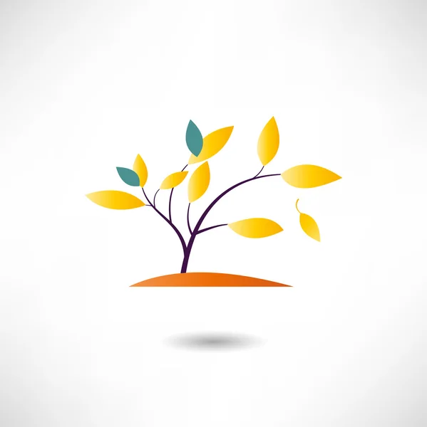 Autumn tree icon — Stock Vector