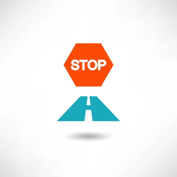 Stoppschild-Symbol — Stockvektor