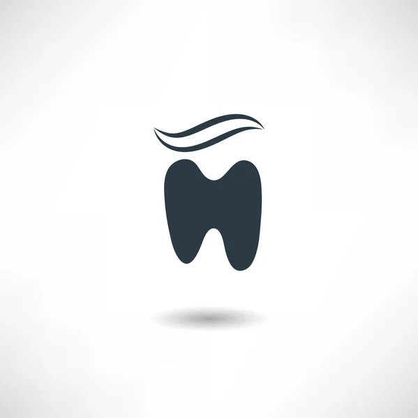 Icono de pasta de dientes en blanco — Archivo Imágenes Vectoriales
