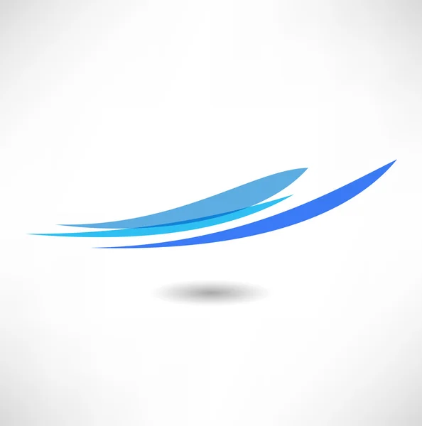 Wave pictogram op wit — Stockvector