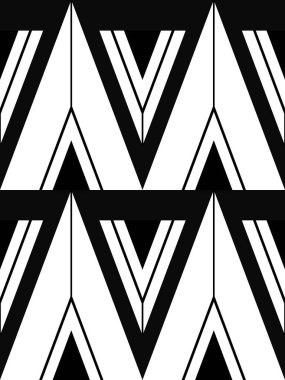 Kusursuz siyah beyaz tasarım, dekorasyon için duvar fayansları