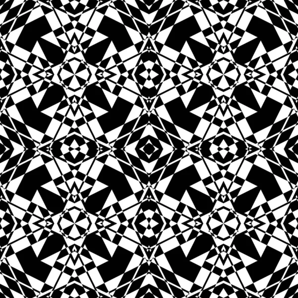 Безшовний Чорно Білий Дизайн Настінна Плитка Декору — стокове фото