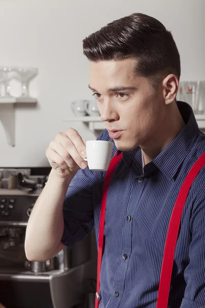 Barista heeft een ristretto — Stockfoto