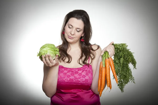 Lettuce or carrots — Stock Photo, Image