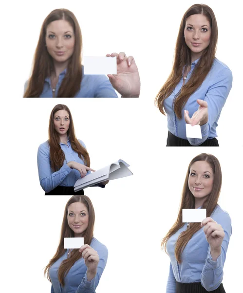 Business woman compilation — Stock Photo, Image