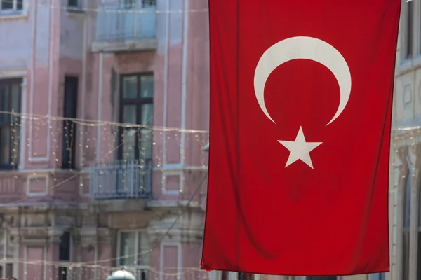 Bandera de Turquía, Estambul — Foto de Stock