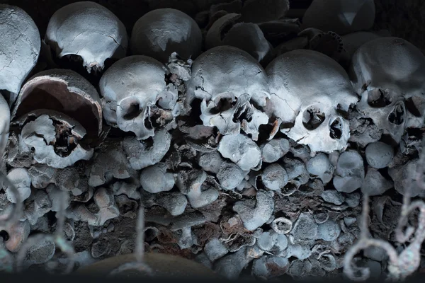 Fontanel νεκροταφείο στη Νάπολη της Ιταλίας — Φωτογραφία Αρχείου