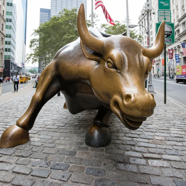 Charging bull in New York