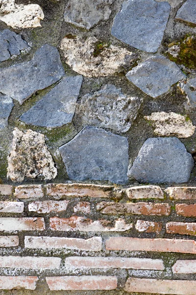Pompeje ściany detal — Zdjęcie stockowe