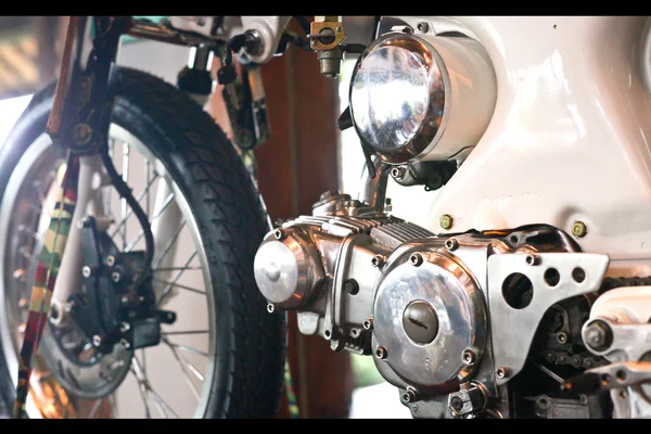 Motorcykel motor närbild — Stockfoto