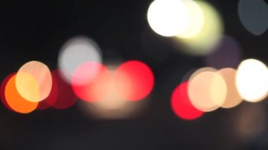 Bokeh araba ışıklar