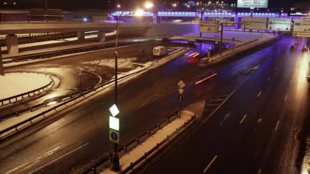 Moskou City Highway — Stockvideo