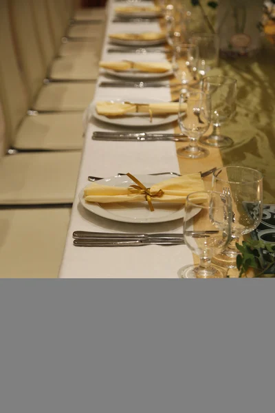 Catering reception table — Stock Photo, Image