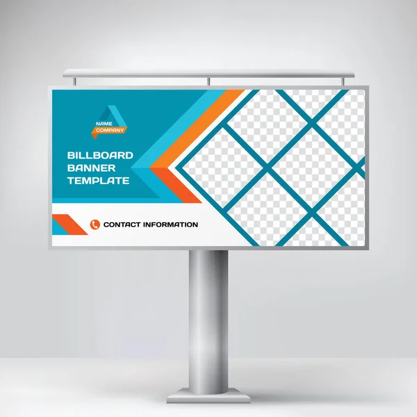 Reklam panosu tasarımı, reklam bilgilerini yerleştirmek için modern bir billboard.