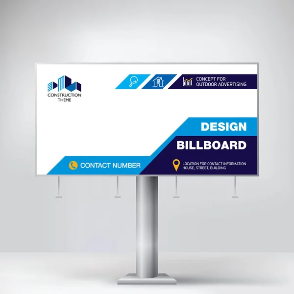 Stylisches Billboard-Design, kreatives Konzept zur Platzierung von Fotos und Text — Stockvektor