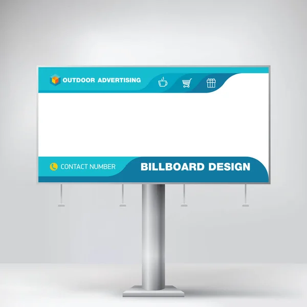 Stylisches Billboard-Design, kreatives Konzept zur Platzierung von Fotos und Text — Stockvektor