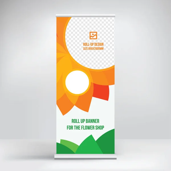 Yuvarlanan reklam standı, taşınabilir bir afişin modern tasarımı