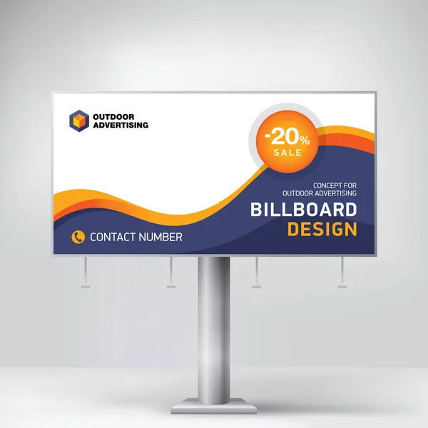 Reklam panosu, reklam malları ve hizmetleri için şablon, yaratıcı tasarım