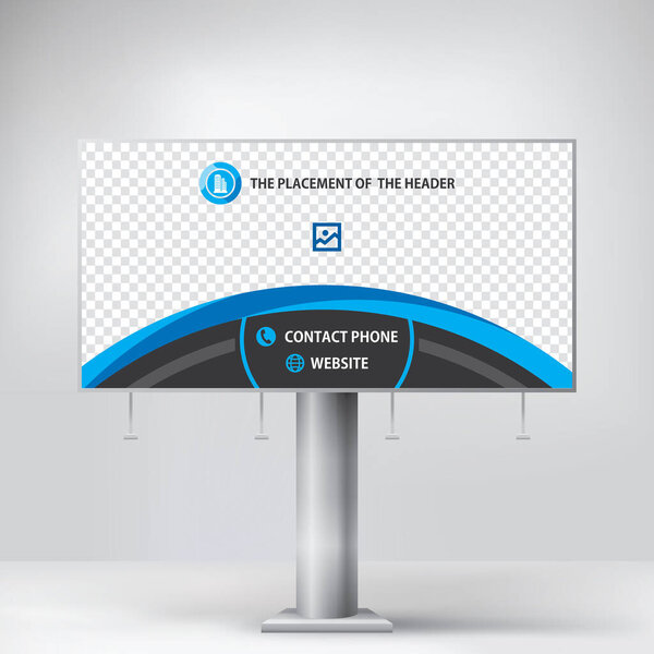 Billboard, template for advertising goods and services, creative design