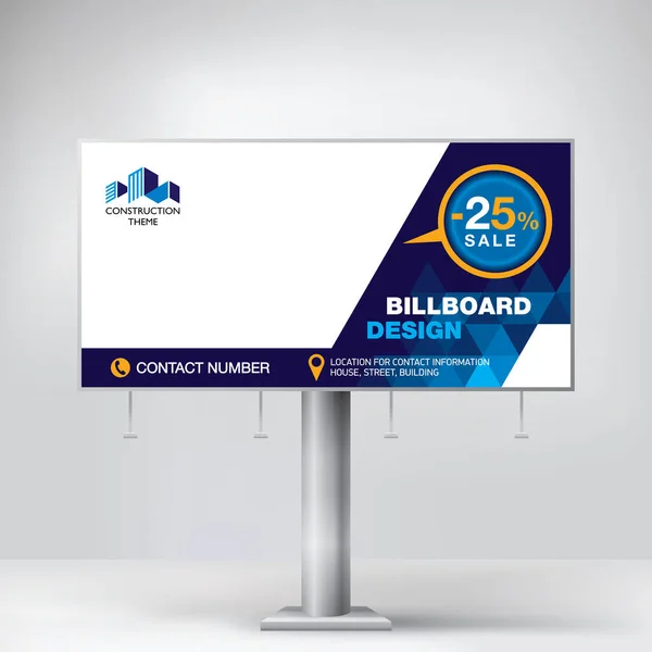 Reklam panosu, reklam malları ve hizmetleri için şablon, yaratıcı tasarım