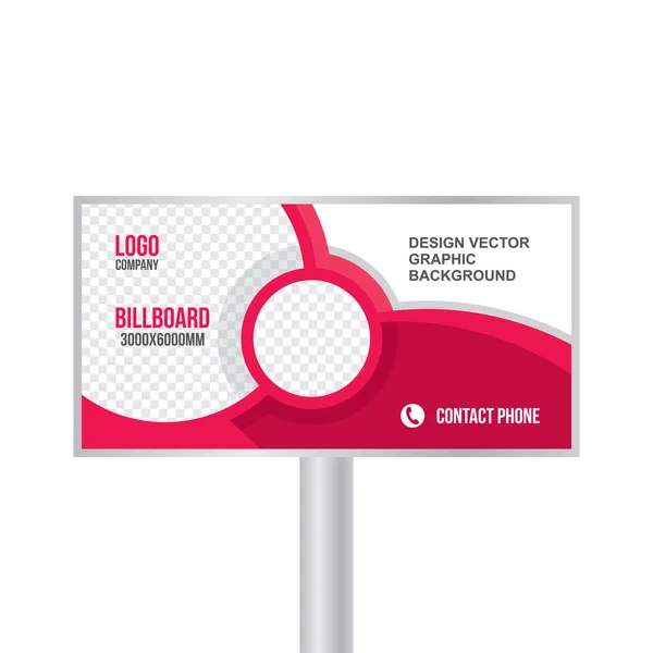 Billboard, πρότυπο για διαφημιστικά αγαθά και υπηρεσίες, δημιουργικός σχεδιασμός — Διανυσματικό Αρχείο