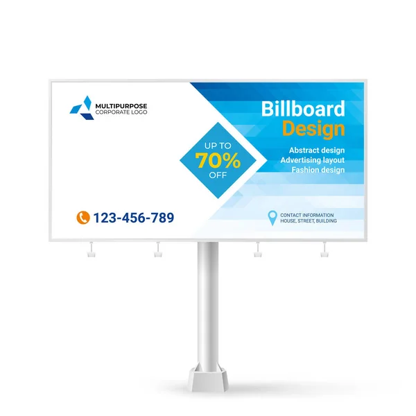 Reklam panosu, reklam malları ve hizmetleri için şablon, yaratıcı tasarım