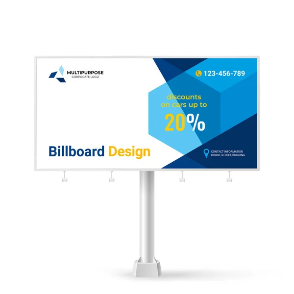 Білборд, шаблон для реклами товарів і послуг, креативний дизайн — стоковий вектор
