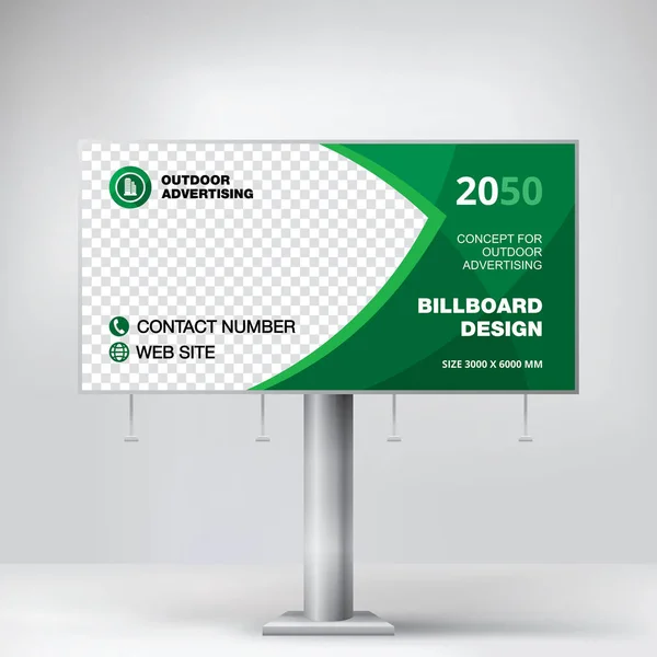 Reklam panosu, reklam malları ve hizmetleri için şablon, yaratıcı tasarım