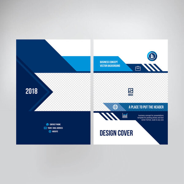 Cover design for product presentation, creative layout of booklet cover, catalog, flyer, trendy design for printed products