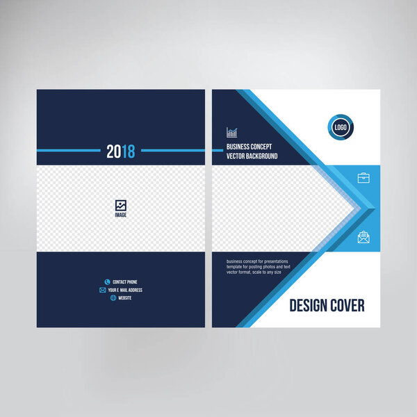 Cover design for product presentation, creative layout of booklet cover, catalog, flyer, trendy design for printed products