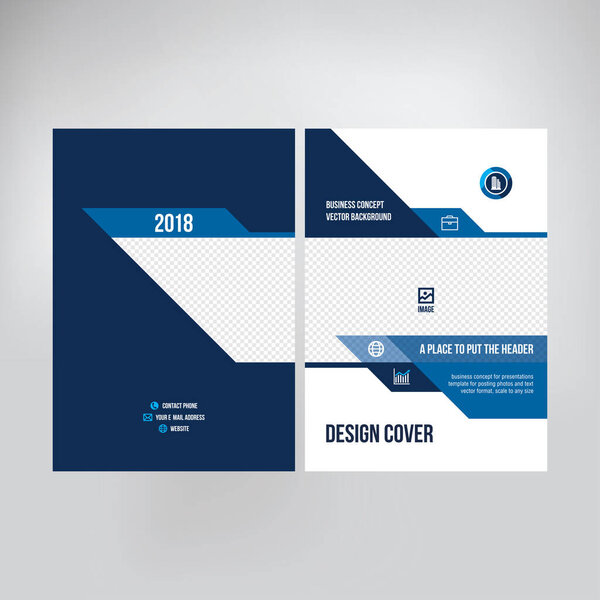 Cover design for product presentation, creative layout of booklet cover, catalog, flyer, trendy design for printed products