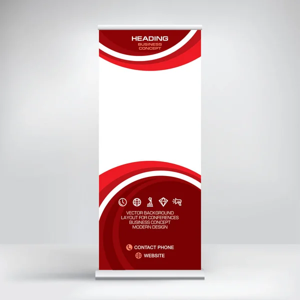 Yuvarlak pankart, reklam, konferanslar, seminerler, medya şablonu