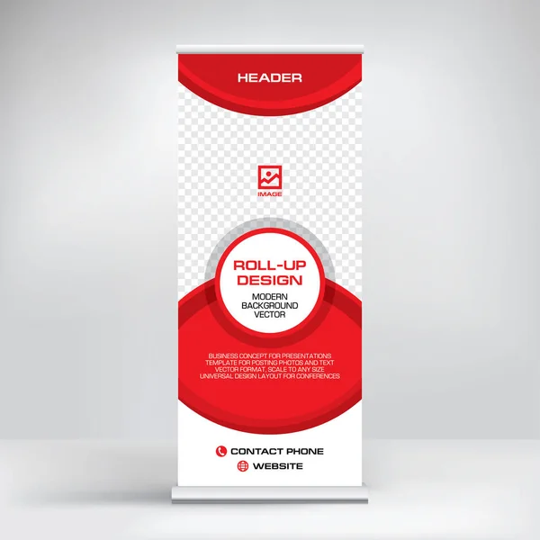 Yuvarlak pankart, reklam, konferanslar, seminerler, medya şablonu