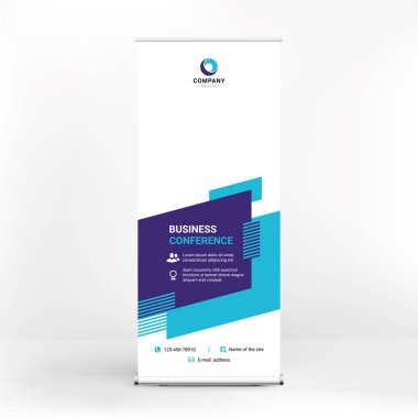 Yuvarlak pankart tasarımı, fotoğraf ve metin için yaratıcı geometrik arkaplan, modern biçim