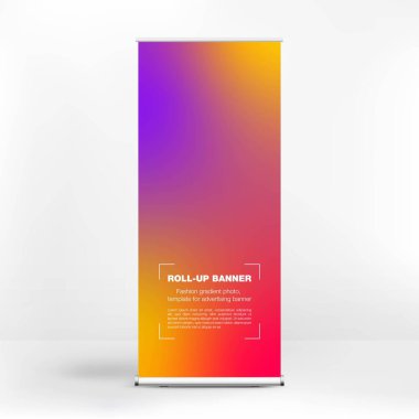 Moda eğilimli, rulo kapaklı reklam afişi, konferanslar ve seminerler, web arkaplanı