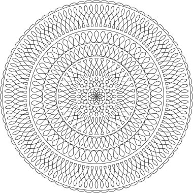Menkul kıymetlerin korunması için Guilloche deseni, arkaplan vektörü