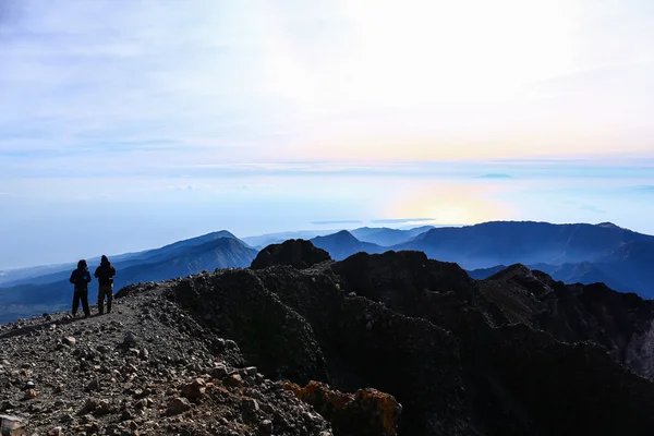 Blick vom Gipfel des Rinjani-Berges — Stockfoto